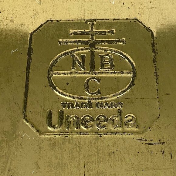 Vtg Vintage Uneeda NBC National Biscuit Company Hinged Box Farm Pasture Sheep - Picture 8 of 12